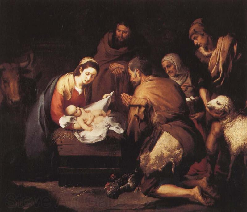 Bartolome Esteban Murillo Shepherds to the manger pilgrimage